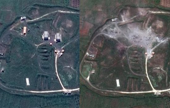 Gambar Satelit Tunjukkan Instalasi Militer Suriah Rusak Parah