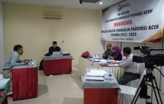 20 Calon Panwaslih Aceh Ikut Tes Wawancara