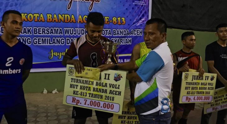 Pambers Juara Turnamen Volly Ball HUT Kota Banda Aceh
