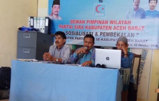 DPW Sira Aceh Barat Lakukan Pembakalan Para Caleg