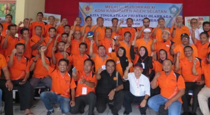 Tgk Amran Pimpin  KONI Aceh Selatan Periode 2018 – 2022