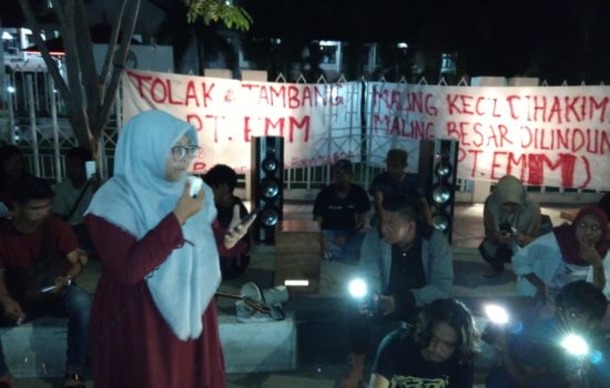 Tolak PT EMM, Belasan Mahasiswa Aceh Kembali Lancarkan Aksi