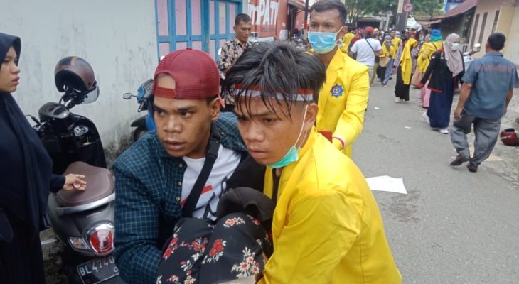 Aksi Tolak Revisi UU KPK Aceh Barat Bentrok