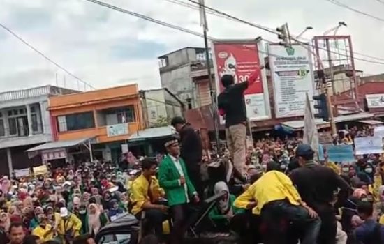 Tolak Revisi UU KPK, Ribuan Mahasiswa Aceh Barat Adakan Aksi