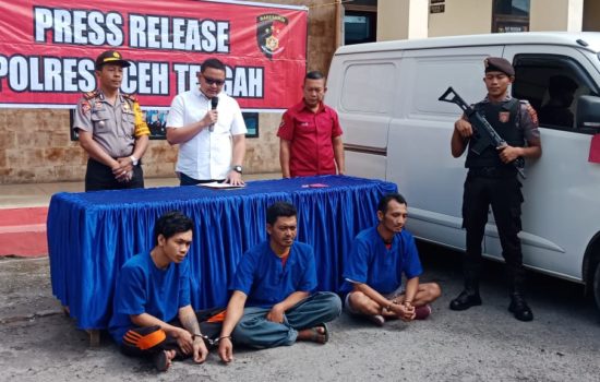 Reskrim Polres Aceh Tengah Bekuk Tersangka Pencurian Mobil