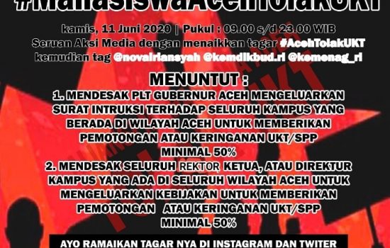 Mahasiswa Se-Aceh Menuntut  Plt Gubernur