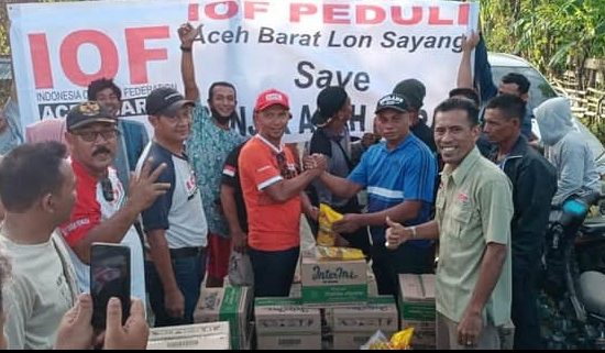 IOF Aceh Barat Salurkan Bantuan Logistik ke Lokasi Banjir