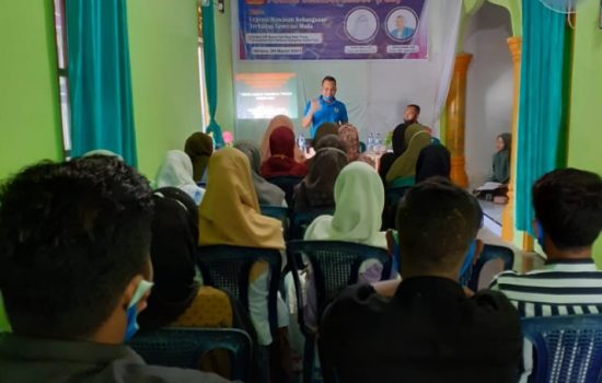 KNPI Nagan Raya Berikan Edukasi Wawasan Kebangsaan ke Pemuda Darul Makmur
