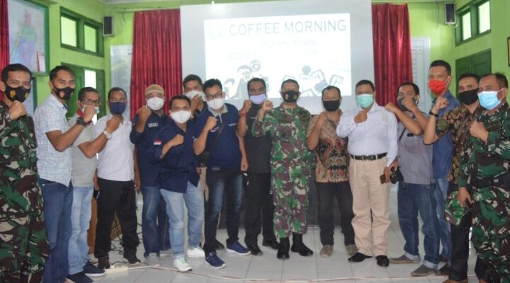 Kodim Nagan Raya Gelar Coffee Morning Dengan Insan Pers