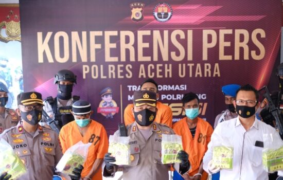 Polres Aceh Utara Gagalkan Peredaran 7 kg Sabu