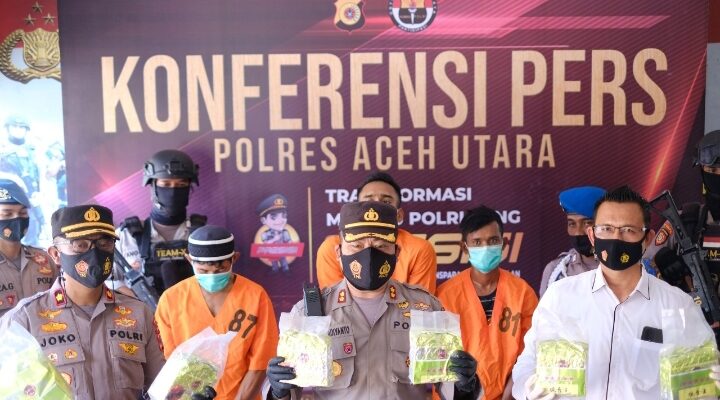 Polres Aceh Utara Gagalkan Peredaran 7 kg Sabu