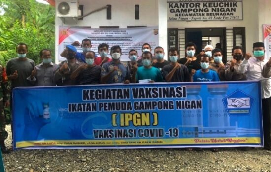 Gampong Nigan Berhasil Vaksinasi Warga Ratusan Orang