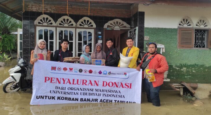 Ormawa Universitas Ubudiyah Salurkan Bantuan Untuk Rakyat Aceh Tamiang