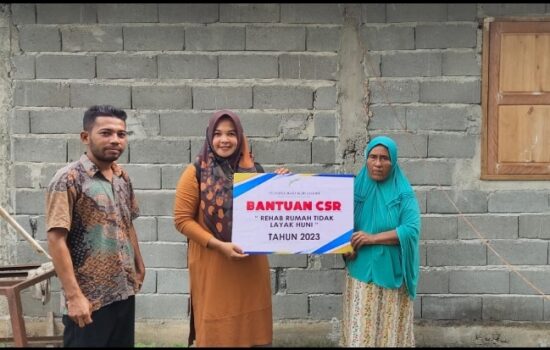 RTLH PT.PAAL Bantu Rehab Dapur Warga Kurang Mampu Di Aceh Barat