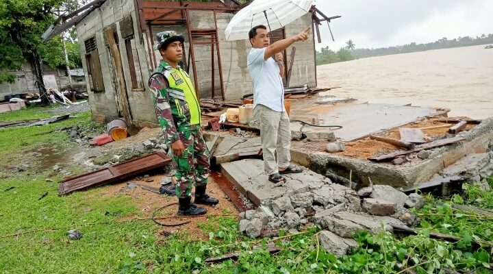 Sekretaris DPC Gerindra Nagan Raya Tinjau Lokasi Banjir
